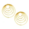 Les Interchangeables Boucles d'oreilles A59171 - Creoles Orbite GM Doré | Femme Boucles D'Oreilles