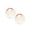 Les Interchangeables Boucles d'oreilles A59172 - Creoles Orbite GM Doré Rose | Femme Boucles D'Oreilles