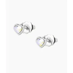 Les Interchangeables Boucles d'oreilles - A59177 Boucles d'oreilles Coeur Argent | Femme Boucles D'Oreilles