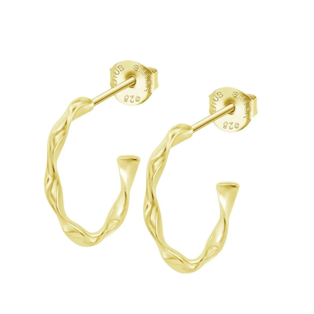 Lotus Silver Boucles d'oreilles Hoops - LP3781-4-2 | Femme Boucles D'Oreilles