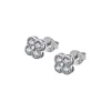 Lotus Silver Boucles d'oreilles PURE ESSENTIAL LP1612-4-1 - Boucles d'oreilles Trèfle et Zircon | Femme Boucles D'Oreilles