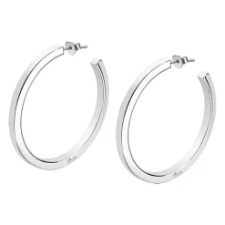 Lotus Silver Boucles d'oreilles It Girls LP1933-4-1 - Boucles d'oreilles Creole 40mm | Femme Boucles D'Oreilles