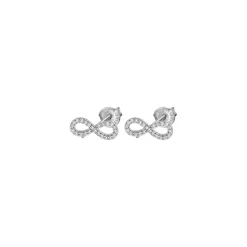 Lotus Silver Boucles d'oreilles Trendy LP1253-4-1 - Boucles d'oreilles Argent Infini Serti | Femme Boucles D'Oreilles