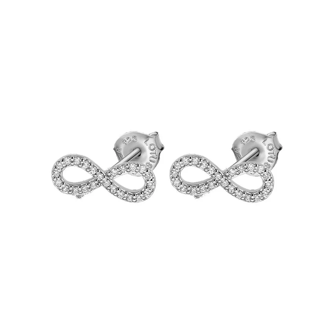 Lotus Silver Boucles d'oreilles Trendy LP1253-4-1 - Boucles d'oreilles Argent Infini Serti | Femme Boucles D'Oreilles