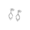 Lotus Silver Boucles d'oreilles Pure Essentiel LP1791-4-1 - Boucles d'oreilles Argent Deux Losanges 24mm | Femme Boucles D'Oreilles