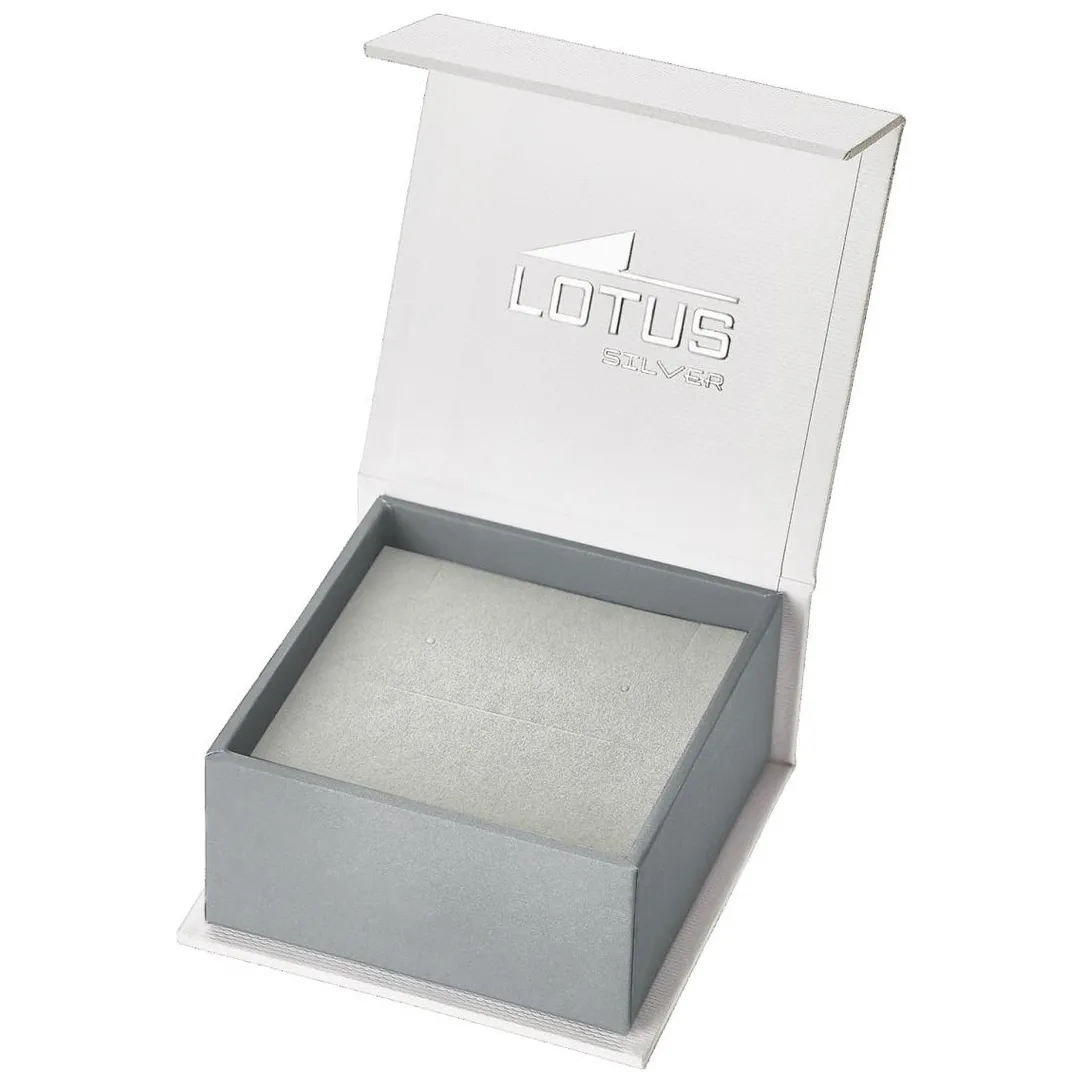 Lotus Silver Boucles d'oreilles Pure Essentiel LP1783-4-1 - Boucles d'oreilles Argent Feuilles | Femme Boucles D'Oreilles