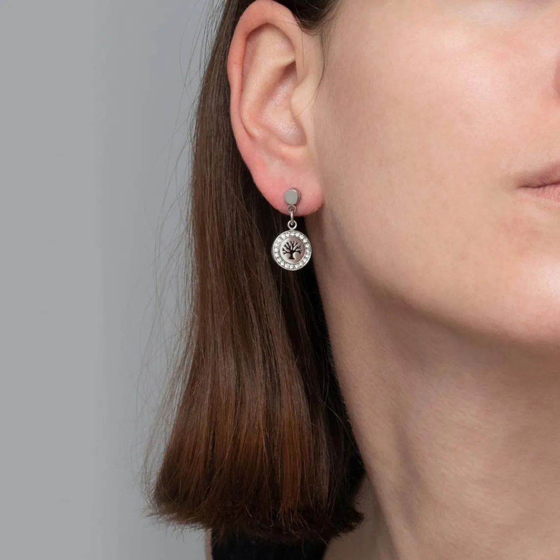 Lotus Style Bijoux Boucles d'oreilles Lotus Style Rainbow LS1869-4-1 - RAINBOW Acier Argenté Femme | Femme Boucles D'Oreilles