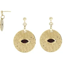 Kosma Paris Boucles d'oreilles Luna BES22595-GRE – Doré | Femme Boucles D'Oreilles