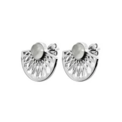 Kosma Paris Boucles d'oreilles Mia Argenté & Pierre De Lune | Femme Boucles D'Oreilles