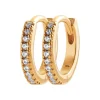 Maison de la Bijouterie Boucles d'oreilles mini créoles 11mm plaqué or Y634ZZ0 | Femme Boucles D'Oreilles