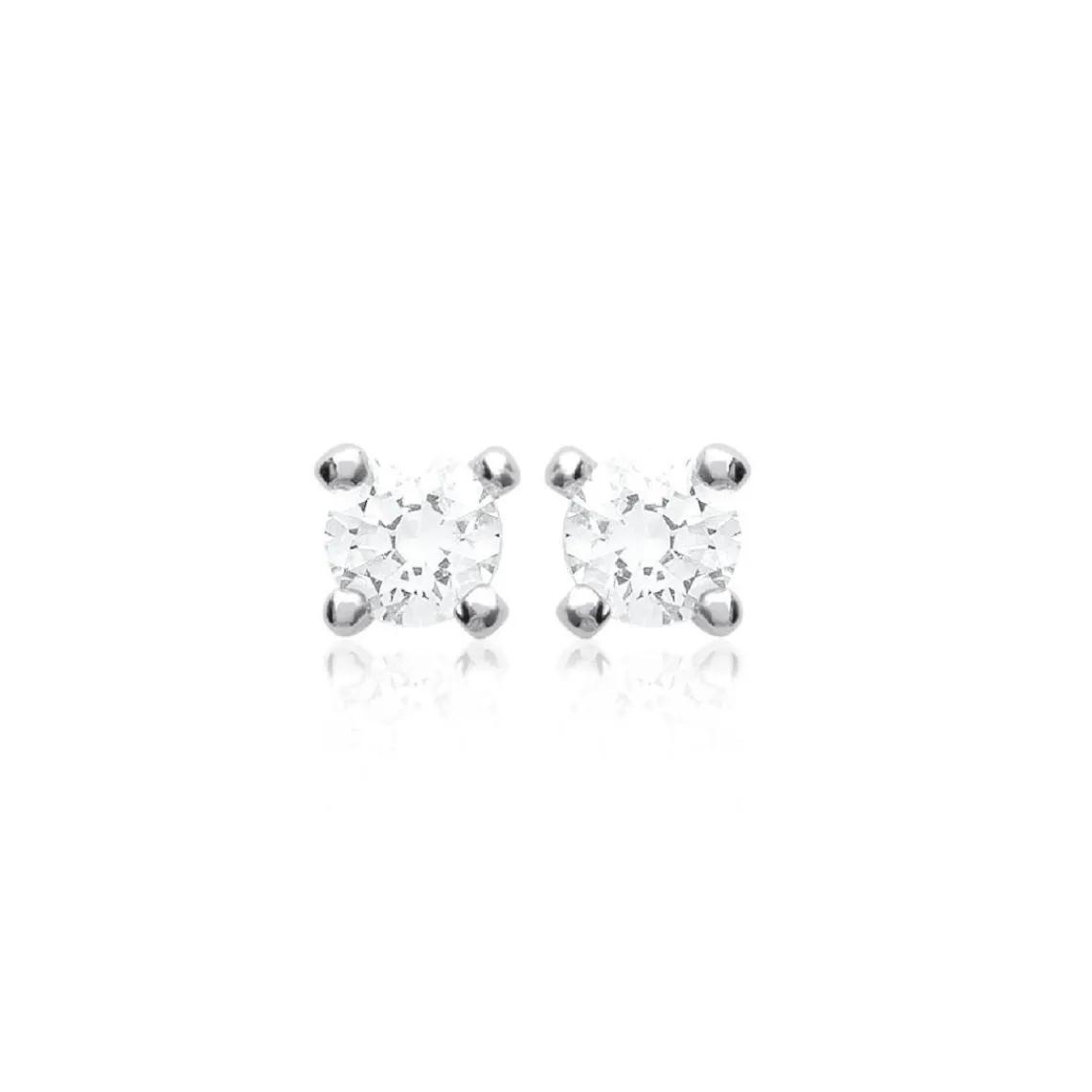 Maison de la Bijouterie Boucles d'oreilles mixte Oxyde de Zirconium argent rhodié - Z5055Z03 | Femme Boucles D'Oreilles