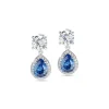 Morellato Bijoux Boucles d'oreilles Morellato SAIW10 - Boucles d'oreilles Cristaux Bleu Brillant | Femme Boucles D'Oreilles