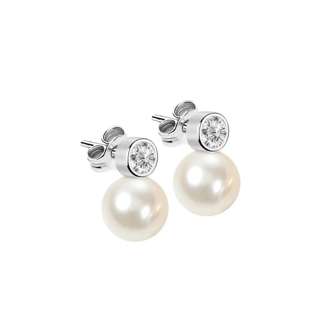 Morellato Bijoux Boucles D'oreilles SANH04 - Boucles D'oreilles Argent Perle | Femme Boucles D'Oreilles
