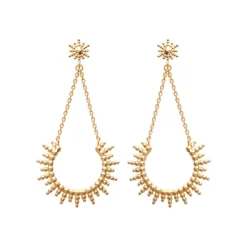 Maison de la Bijouterie Boucles d'oreilles Pendantes femme plaqué or - Y55YY00 | Femme Boucles D'Oreilles