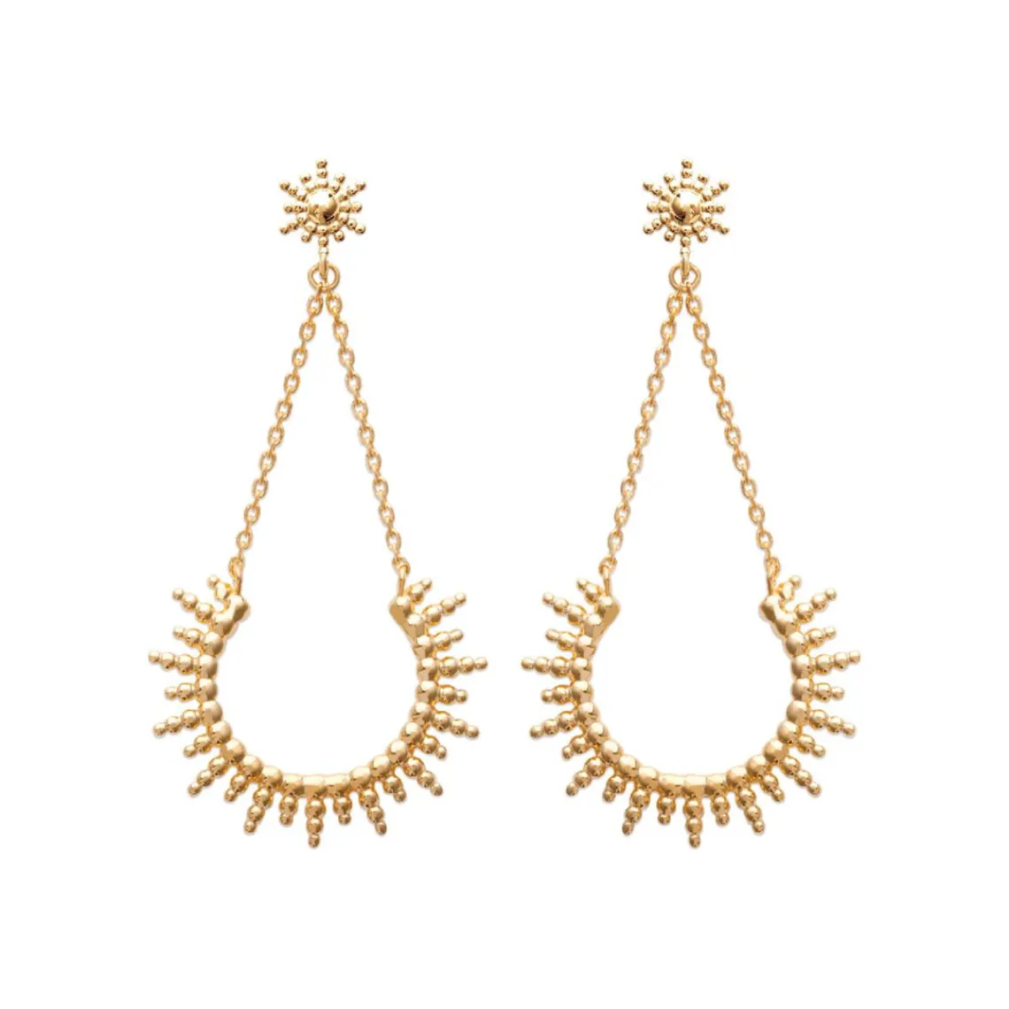 Maison de la Bijouterie Boucles d'oreilles Pendantes femme plaqué or - Y55YY00 | Femme Boucles D'Oreilles