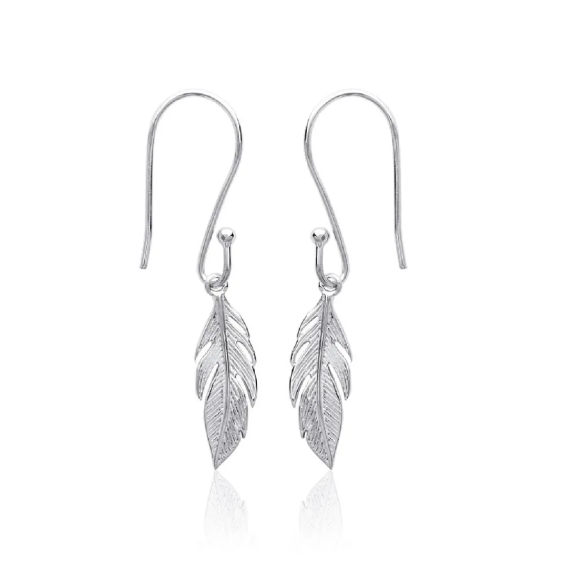 Maison de la Bijouterie Boucles d'oreilles Pendantes femme plume Argent W5Y6U00 | Femme Boucles D'Oreilles