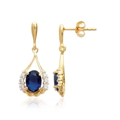 Maison de la Bijouterie Boucles d'oreilles Pendantes Y4YY64Z Plaqué or | Femme Boucles D'Oreilles