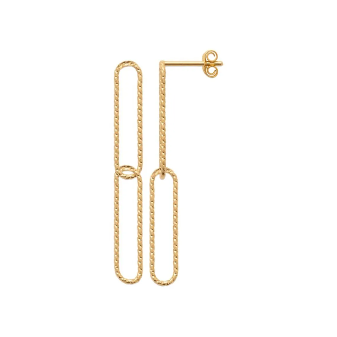 Maison de la Bijouterie Boucles d'oreilles Pendantes plaqué or Y5V5600 | Femme Boucles D'Oreilles