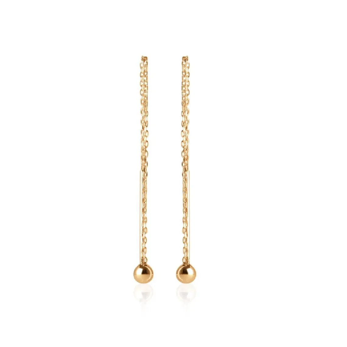 Maison de la Bijouterie Boucles d'oreilles Pendantes perle plaqué or Y5Z3500 | Femme Boucles D'Oreilles