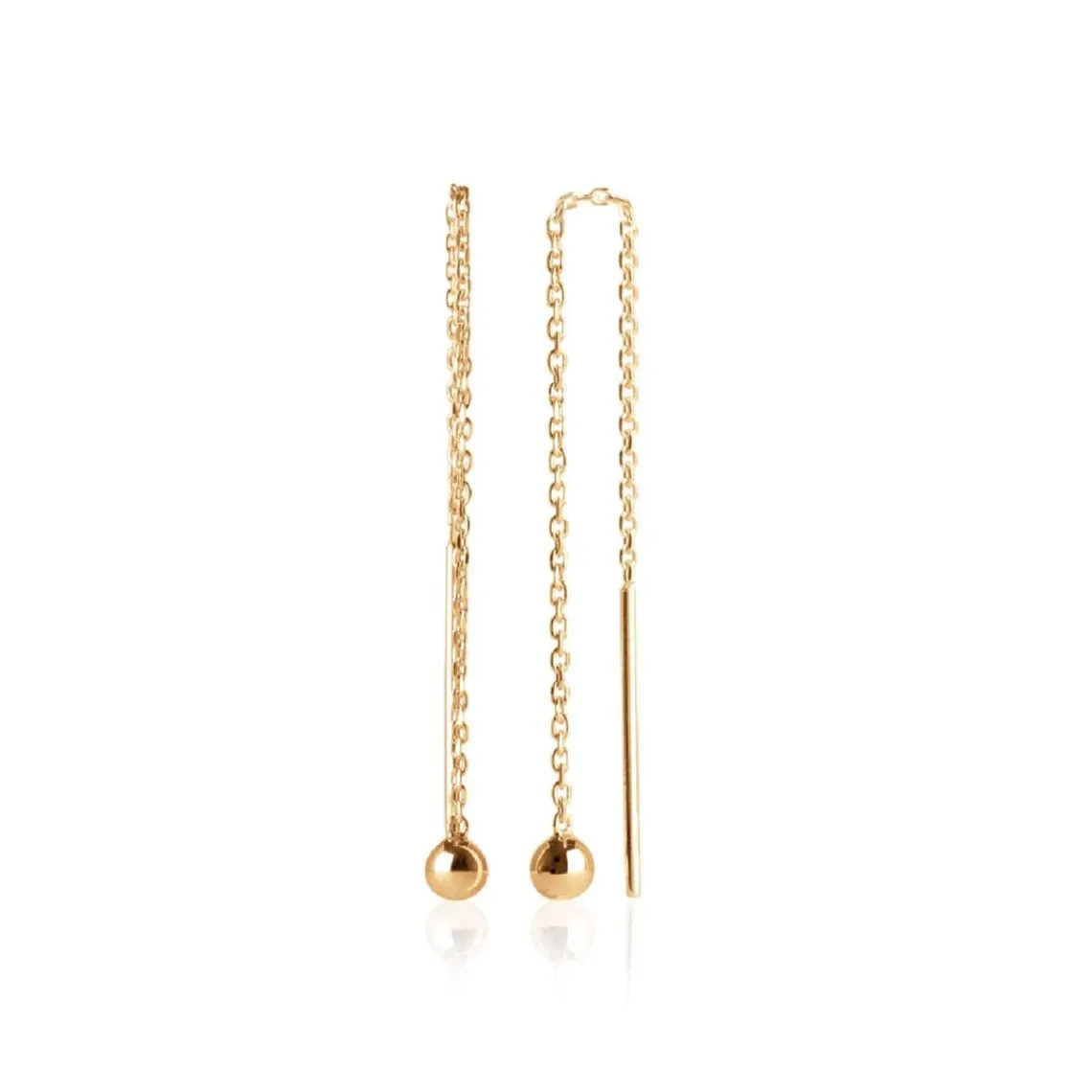 Maison de la Bijouterie Boucles d'oreilles Pendantes perle plaqué or Y5Z3500 | Femme Boucles D'Oreilles
