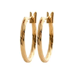 Maison de la Bijouterie Boucles d'oreilles plaqué or créoles 16mm Y6Z4UZ6 | Femme Boucles D'Oreilles
