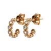 Maison de la Bijouterie Boucles d'oreilles plaqué or créoles 10mm Y50UVZ0 | Femme Boucles D'Oreilles