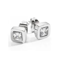 Sector Bijoux Boucles d'oreilles Sector SACZ01 - Boucles d'oreilles Cristal Carrées Argentées | Femme Boucles D'Oreilles