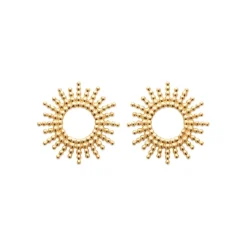 Maison de la Bijouterie Boucles d'oreilles Soleil femme plaqué or - Y564V00 | Femme Boucles D'Oreilles