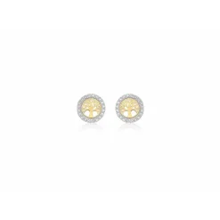 Stella Boucles d'oreilles 2-59-0809 Or Jaune et Or Blanc | Femme Boucles D'Oreilles