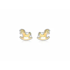 Stella Boucles d'oreilles 2-55-7619 Or Jaune et Blanc | Femme Boucles D'Oreilles