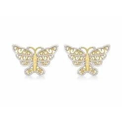 Stella Boucles d'oreilles 2-55-6059 Or Jaune et Blanc | Femme Boucles D'Oreilles