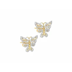 Stella Boucles d'oreilles 2-55-6059 Or Jaune et Blanc | Femme Boucles D'Oreilles