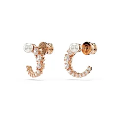 Swarovski Bijoux Boucles d'oreilles Swarovski - Matrix Plaqué Or Rose | Femme Boucles D'Oreilles