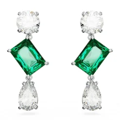Swarovski Bijoux Boucles d'oreilles Swarovski Mesmera 5665878 - PE SD TRIO White/RHS | Femme Boucles D'Oreilles