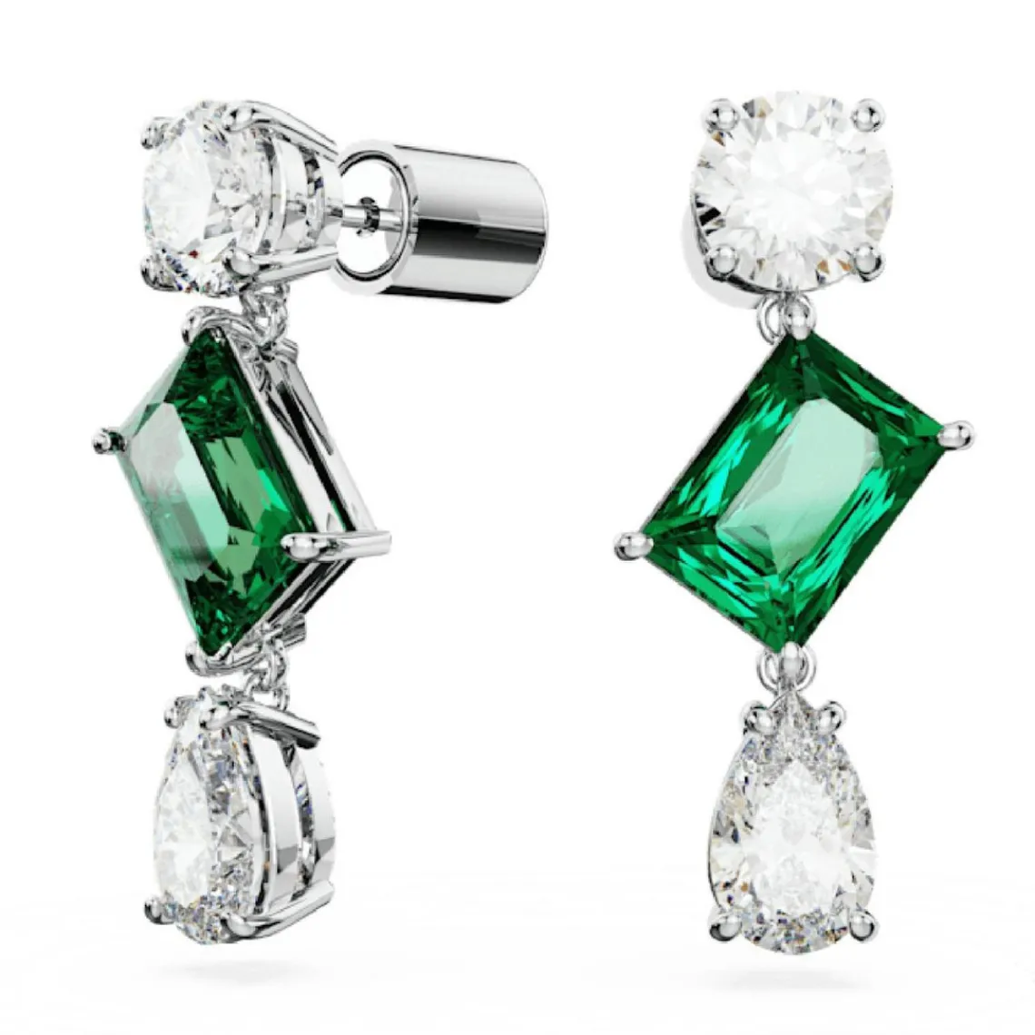 Swarovski Bijoux Boucles d'oreilles Swarovski Mesmera 5665878 - PE SD TRIO White/RHS | Femme Boucles D'Oreilles