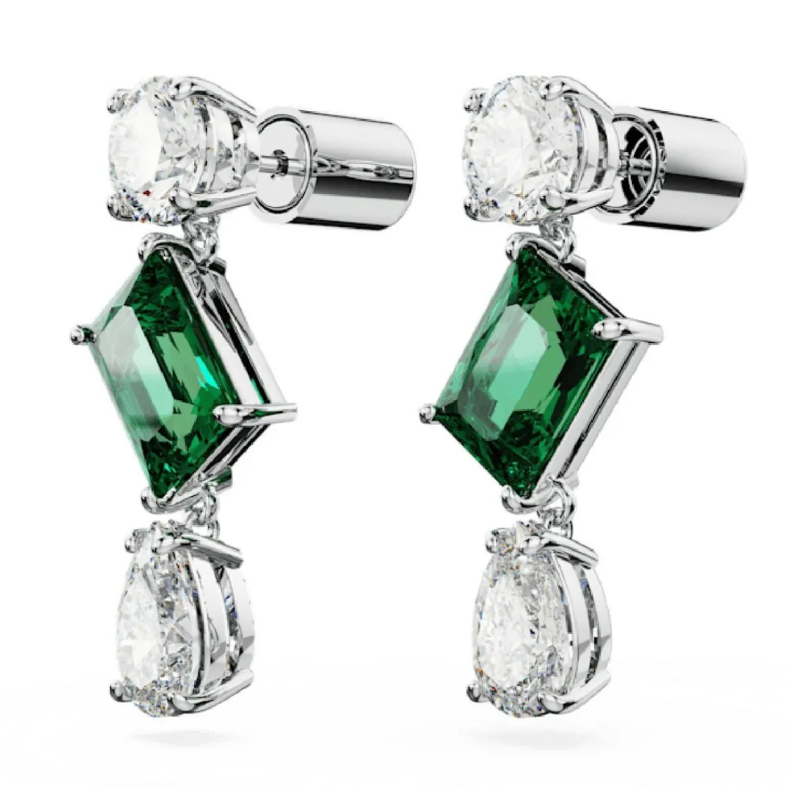 Swarovski Bijoux Boucles d'oreilles Swarovski Mesmera 5665878 - PE SD TRIO White/RHS | Femme Boucles D'Oreilles