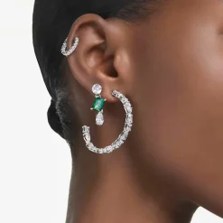 Swarovski Bijoux Boucles d'oreilles Swarovski Mesmera 5665878 - PE SD TRIO White/RHS | Femme Boucles D'Oreilles