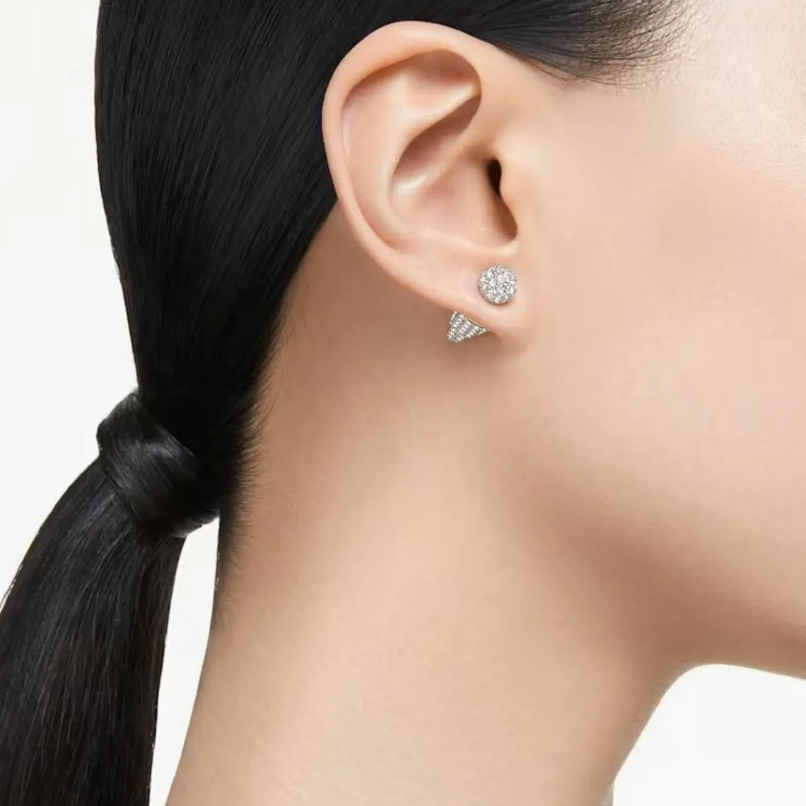 Swarovski Bijoux Boucles d'oreilles Swarovski Luna 5662284 - PE BALL CRY/RHS | Femme Boucles D'Oreilles