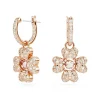 Swarovski Bijoux Boucles d'oreilles Swarovski Idyllia 5674212 - PE MN CZ Clover Silk/ROS | Femme Boucles D'Oreilles