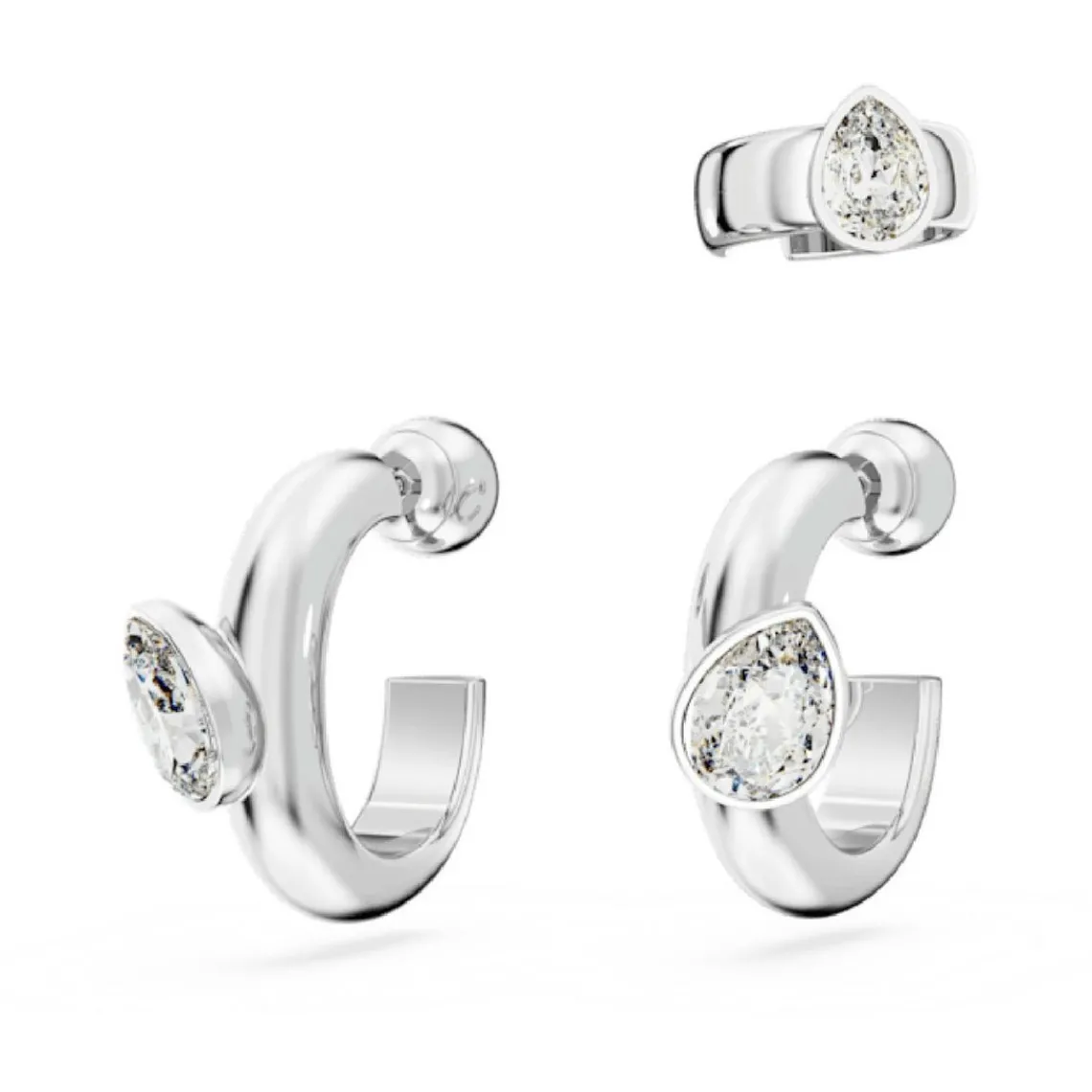 Swarovski Bijoux Boucles d'oreilles Swarovski 5671192 Dextera PE (#3) WHI/RHS | Femme Boucles D'Oreilles