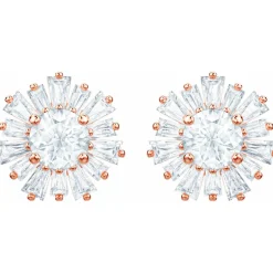 Swarovski Bijoux Boucles d'oreilles Swarovski 5459597 - Boucles d'oreilles Fleurs Cristaux Blancs | Femme Boucles D'Oreilles