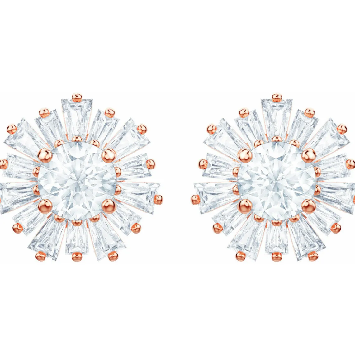 Swarovski Bijoux Boucles d'oreilles Swarovski 5459597 - Boucles d'oreilles Fleurs Cristaux Blancs | Femme Boucles D'Oreilles