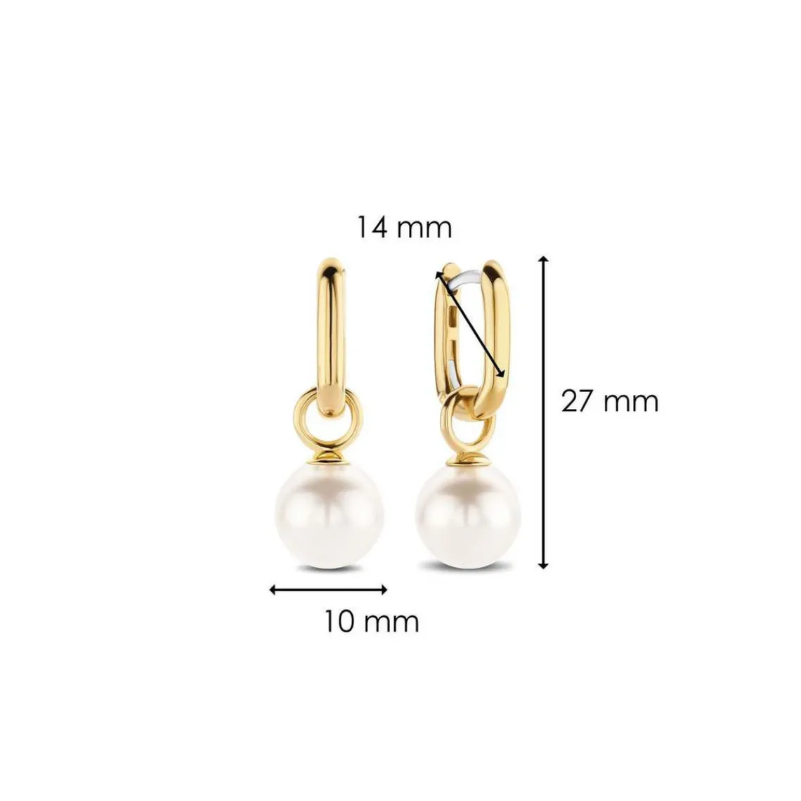 Ti Sento Boucles d'oreilles Bijoux 7848PW - Argent | Femme Boucles D'Oreilles