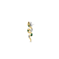 Ti Sento Boucles d'oreilles 7827EM-H - Argent, plaqué or | Femme Boucles D'Oreilles