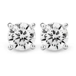 Ti Sento Boucles d'oreilles Femme 7319ZI - Boucles d'oreilles Clous Transparents Argent | Femme Boucles D'Oreilles