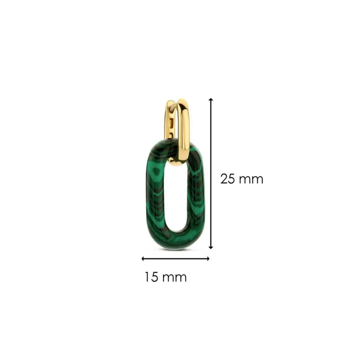 Ti Sento Boucles d'oreilles 7843MA-H – Argent, plaqué or | Femme Boucles D'Oreilles
