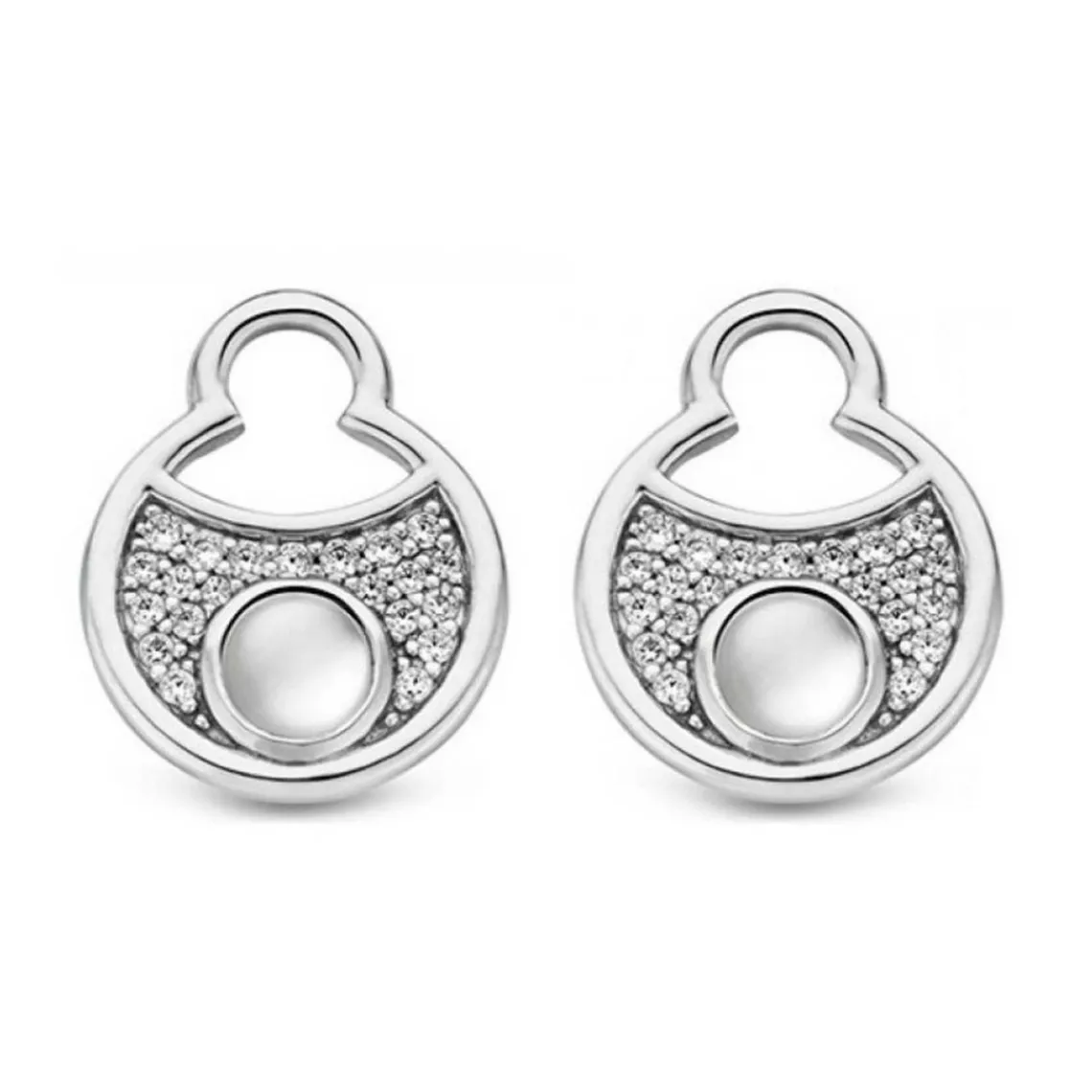 Ti Sento Boucles d'oreilles 9188MW - Boucles d'oreilles Acier Argentées Femme | Femme Boucles D'Oreilles