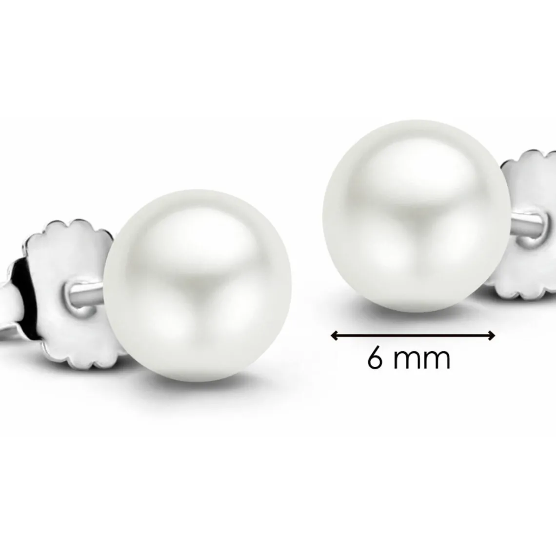 Ti Sento Boucles d'oreilles 7582PW - Boucles d'oreilles Argent Blanches Perle | Femme Boucles D'Oreilles