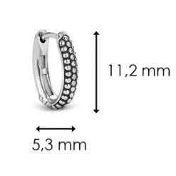 Ti Sento Boucles d'oreilles 7759SB-H - Argent | Femme Boucles D'Oreilles
