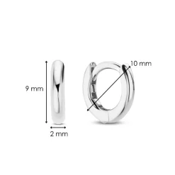 Ti Sento Boucles D'Oreilles - 7954SI Argent Rhodié Anneaux | Femme Boucles D'Oreilles